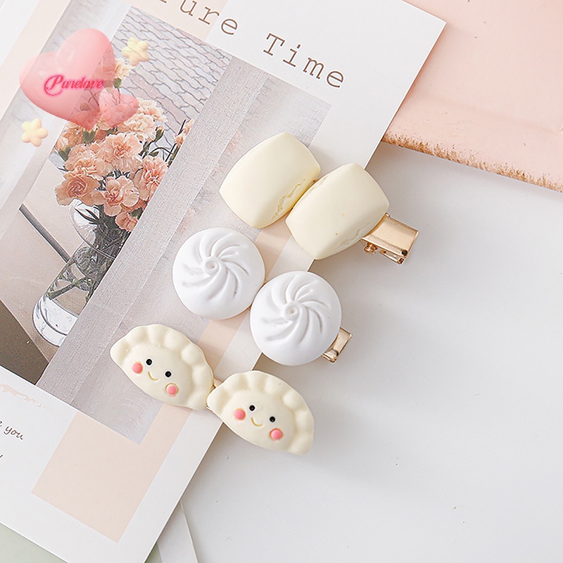 purelove-gt-กิ๊บติดผม-ขนมปัง-เกี๊ยว-นึ่ง-อาหาร-สไตล์เกาหลี-ด้านข้างขนาดเล็ก-น่ารัก-หวานแหวว-เครื่องประดับผม-สําหรับผู้หญิง-ใหม่