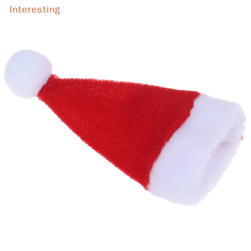 interesting-หมวกคริสต์มาสจิ๋ว-สําหรับตกแต่งบ้านตุ๊กตา-1-6-1-12-1-ชิ้น