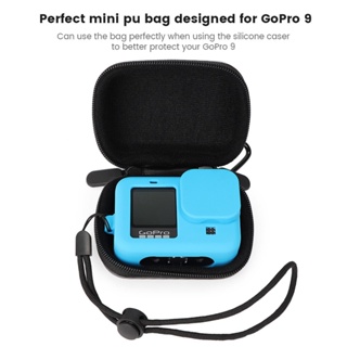 พร้อมส่ง กระเป๋าหนัง PU กันน้ํา ป้องกันกล้อง อุปกรณ์เสริม สําหรับ GoPro Hero 9 OSMO GoPro Hero 9 O9MN