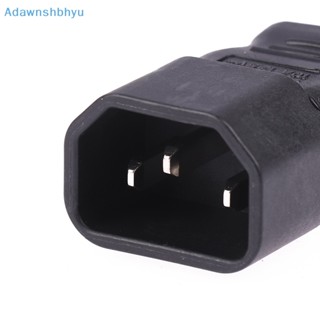 Adhyu อะแดปเตอร์แปลงปลั๊กไฟ IEC 320 C14 เป็น C5 C5 เป็น C14 AC 3 Pin 1 ชิ้น