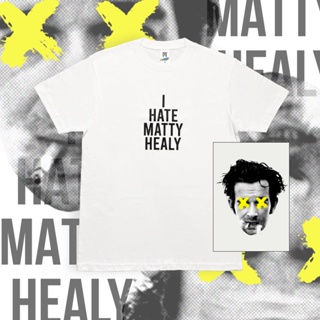 ดูดีนี่ เสื้อยืดแขนสั้น พิมพ์ลาย The 1975 I HATE MATTY OVERSIZE สําหรับผู้ชาย