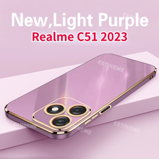 เคสซิลิโคนนิ่ม หรูหรา กันกระแทก สําหรับ Realme C51 2023 Realme C51 51C C 51 RealmeC51