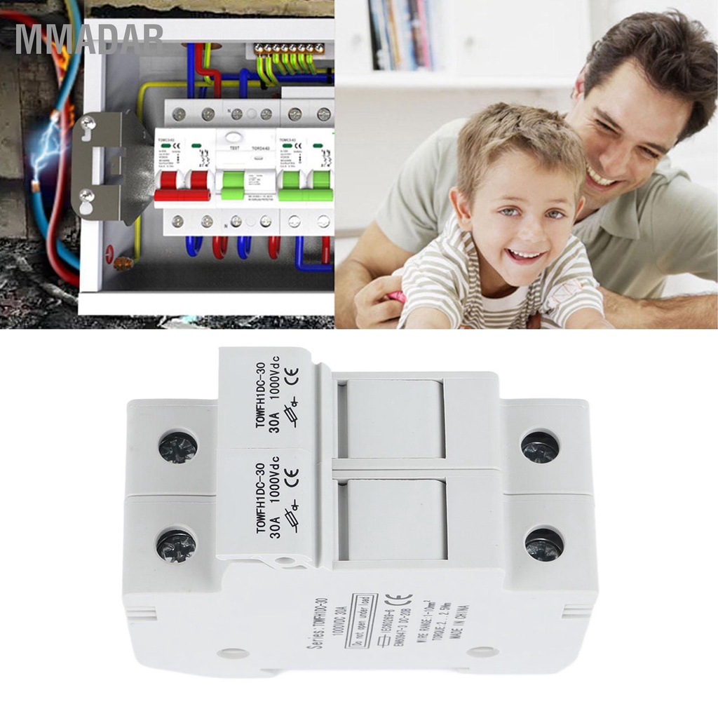 mmadar-เบรกเกอร์-dc-1000vdc-พร้อมฟิวส์-2-ตัว-ชุดฟิวส์เบรกเกอร์ป้องกันที่มีประสิทธิภาพสำหรับเครื่องใช้ไฟฟ้า