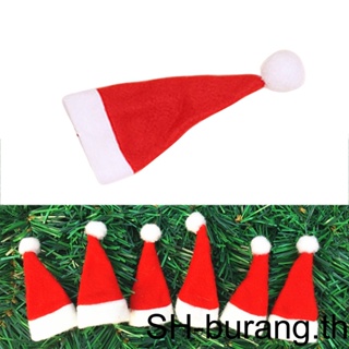 【Buran】หมวกซานตาคลอส สําหรับตกแต่งต้นคริสต์มาส 10 ชิ้น