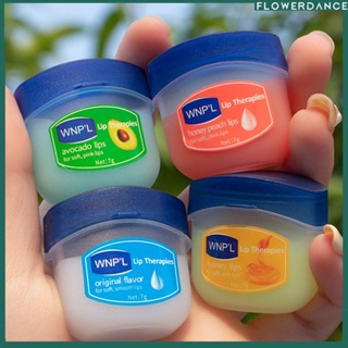 Vaseline Lip Balm Moisturizing ลิปสติก Base Moisturizer แต่งหน้า Natural Plant Anti-cracking Lip Care Petroleum Jelly Lip Balm ดอกไม้