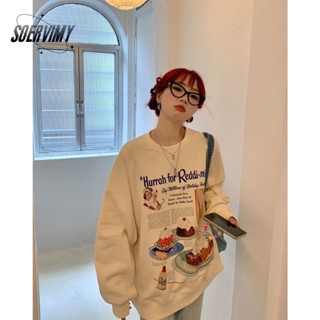 SOERVIMY  เสื้อผ้าผู้ญิง แขนยาว เสื้อฮู้ด คลุมหญิง สไตล์เกาหลี แฟชั่น  สวย ทันสมัย Chic Beautiful A28J18W 36Z230909
