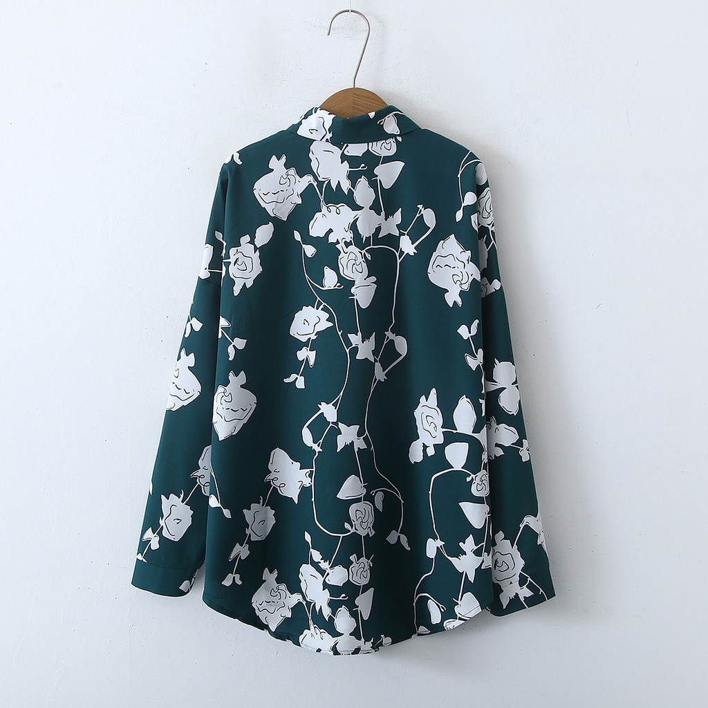 เสื้อเชิ้ตแขนยาว-พิมพ์ลายดอกไม้-ทรงหลวม-เข้ากับทุกการแต่งกาย-สไตล์ฮ่องกงเรโทร-สําหรับผู้หญิง