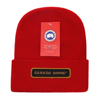 หมวกบีนนี่ ปักลายห่านแคนาดา ให้ความอบอุ่น อเนกประสงค์ แฟชั่นฤดูใบไม้ร่วง และฤดูหนาว สําหรับผู้ชาย และผู้หญิง 1