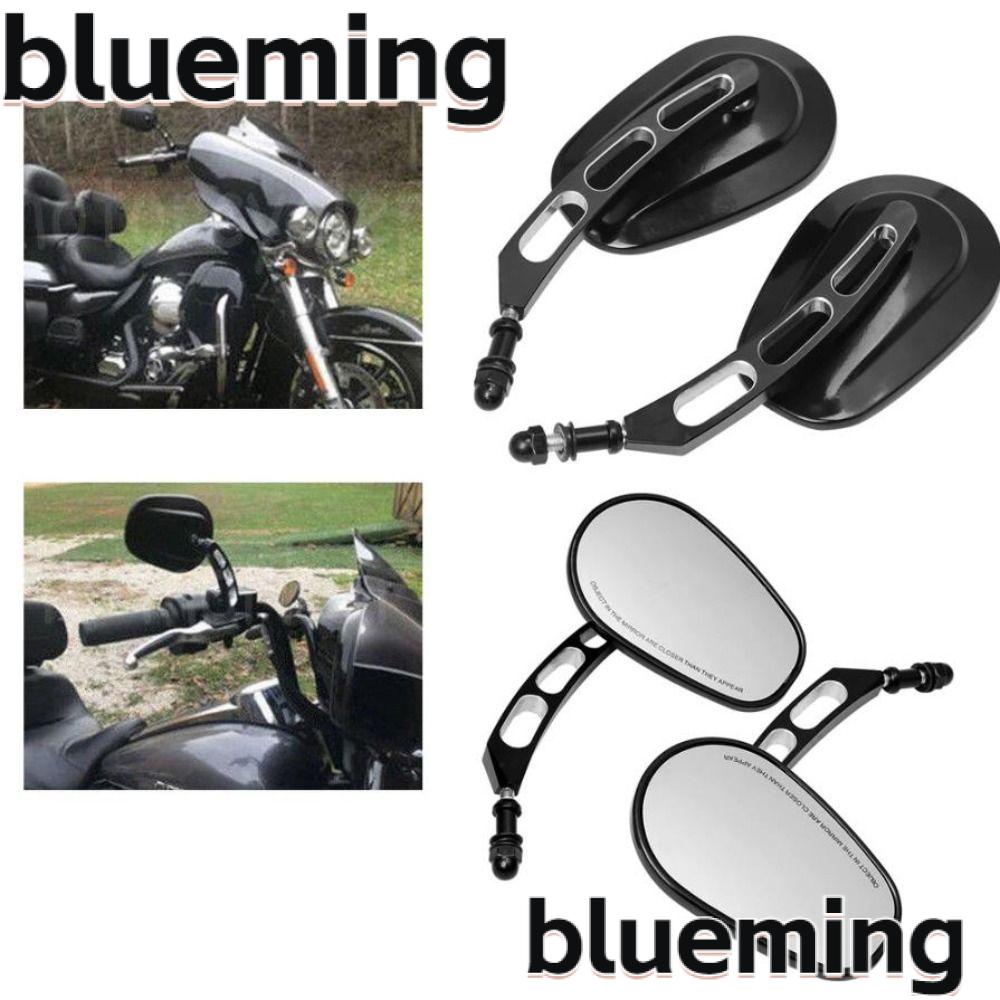 blueming2-กระจกมองหลัง-โครเมี่ยม-สีดํา-ทนทาน-แบบเปลี่ยน-สําหรับรถจักรยานยนต์-harley-motorbike
