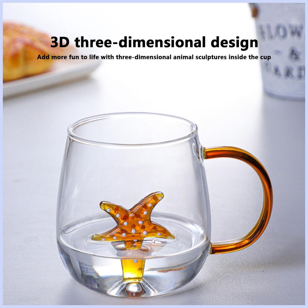 แก้วกาแฟใส-ลายการ์ตูนสัตว์น่ารัก-3d-สําหรับใส่เครื่องดื่ม-น้ําผลไม้-น้ําแข็ง