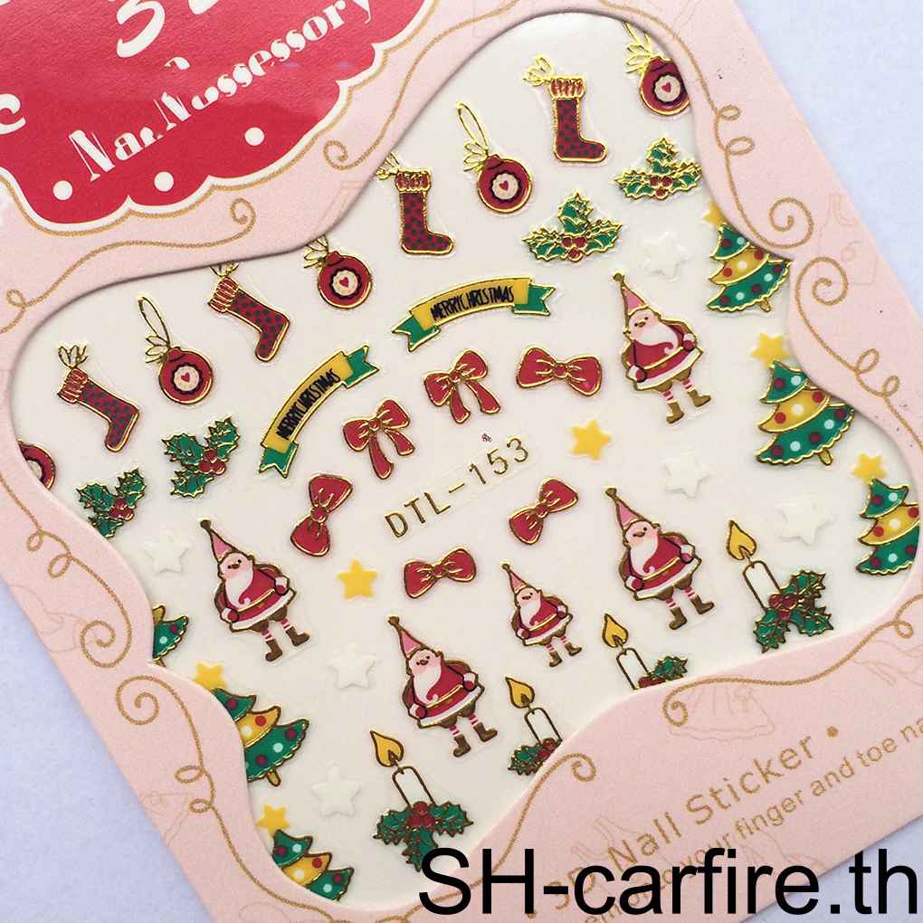 สติกเกอร์-ลาย-merry-christmas-3d-สําหรับติดตกแต่งเล็บ-1-2-3-5-ชิ้น