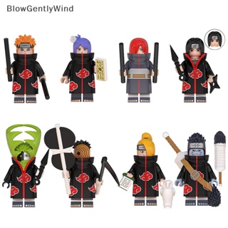 Blowgentlywind บล็อคตัวต่อ รูปการ์ตูนนารูโตะ ของเล่นสําหรับเด็ก 8 ชิ้น