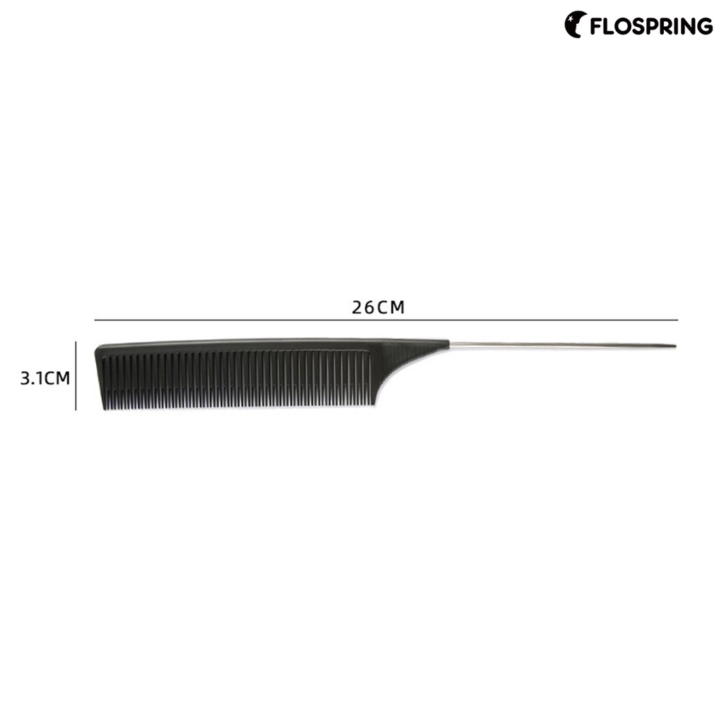 flospring-หวีโลหะ-ป้องกันไฟฟ้าสถิตย์-ทนความร้อน-สําหรับร้านทําผม