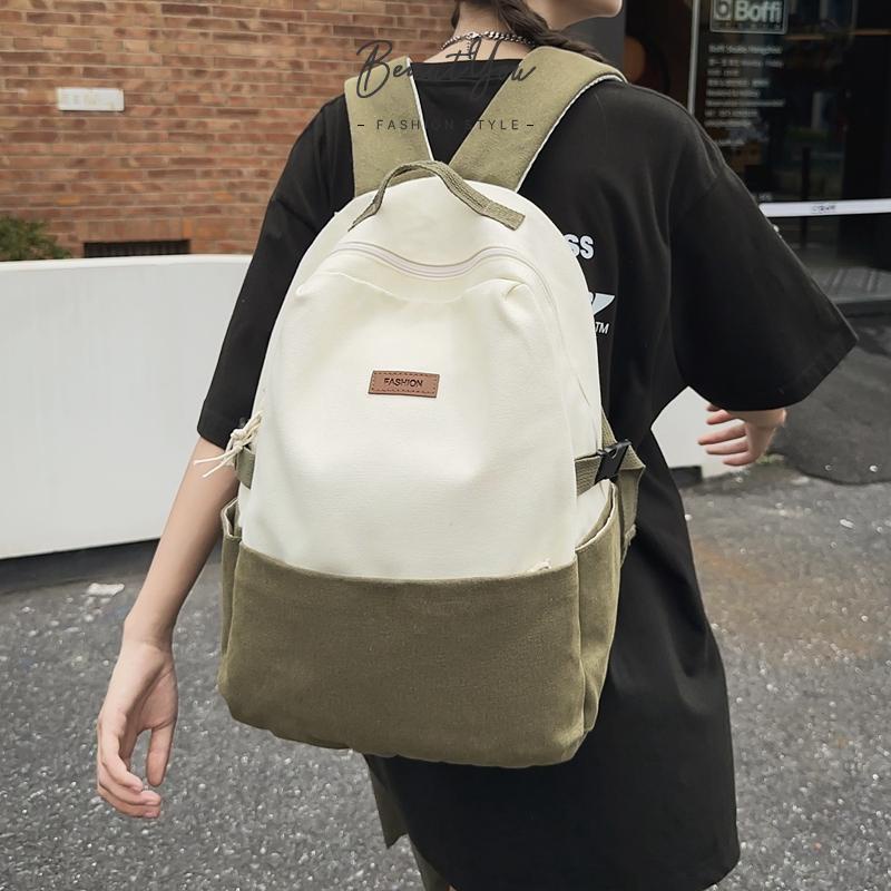 กระเป๋าเป้สะพายหลัง-กระเป๋านักเรียน-ผ้าแคนวาส-ขนาดใหญ่-น้ําหนักเบา-เหมาะกับการเดินทาง-สําหรับผู้หญิง-beautyou-th