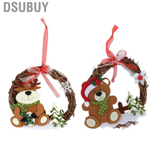 Dsubuy Christmas Decorative Rattan Wreath Vine Circle Wreaths DIY Household