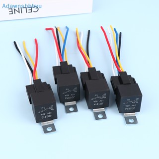 Adhyu รีเลย์รถยนต์ 4/5 Pin 40A DC 12V/24V กันน้ํา สําหรับเครื่องปรับอากาศ 1 ชิ้น