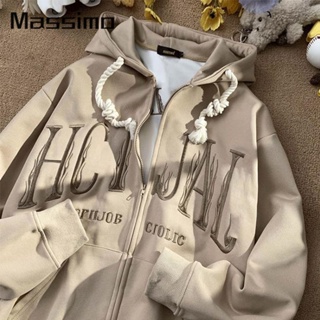 Massimo เสื้อกันหนาว เสื้อฮู้ด unique ง่ายๆ Popular สบายๆ A28J19F37Z230912