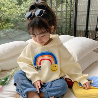 Girl hooded hoodie 2023 Spring and Autumn New style Foreign style Childrens online Celebrity blouse Little Girl Autumn Fashion