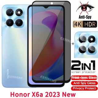 ฟิล์มกระจกนิรภัยกันรอยหน้าจอ ป้องกันการแอบมอง สําหรับ Honor X6a 2023 Honor X6a X 6A X6 A HonorX6a 2023 4G 5G