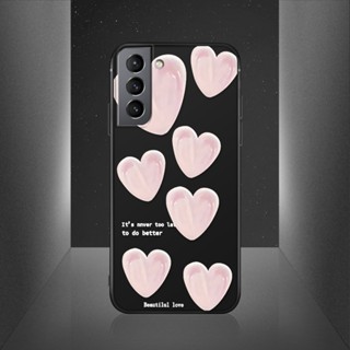 สําหรับ Samsung Galaxy S21 S20 Plus S21 S20 Ultra 5G S20 FE เคสโทรศัพท์ซิลิโคน TPU แบบนิ่ม ลายหัวใจ กันกระแทก