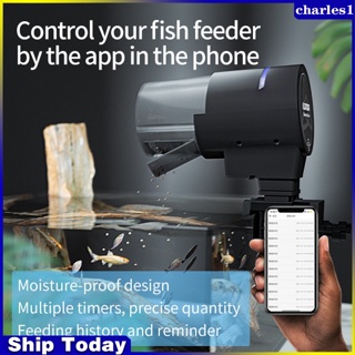 Charles Wi-fi เครื่องให้อาหารปลาอัตโนมัติ ระยะไกล พร้อมรีโมตคอนโทรล สําหรับตู้ปลา