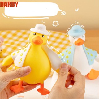 Darby ของเล่นบีบสกุชชี่ รูปการ์ตูนเป็ด ช่วยบรรเทาความเครียด สําหรับเด็ก