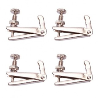 New Arrival~Violin Adjusters Silver String Adjuster Tuning Violin Fine Tuner 4 Pcs