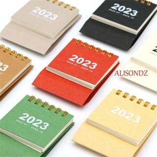 Alisondz ปฏิทินตั้งโต๊ะ สีพื้น เรียบง่าย ปี 2023