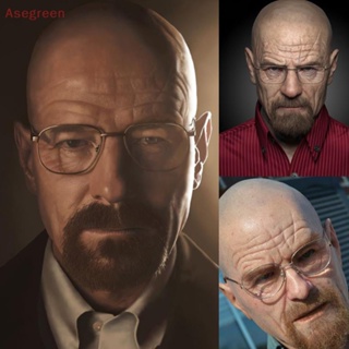 [Asegreen] Breaking Bad Professor Mr. หน้ากากยาง สีขาว เสมือนจริง พร็อพคอสเพลย์ฮาโลวีน