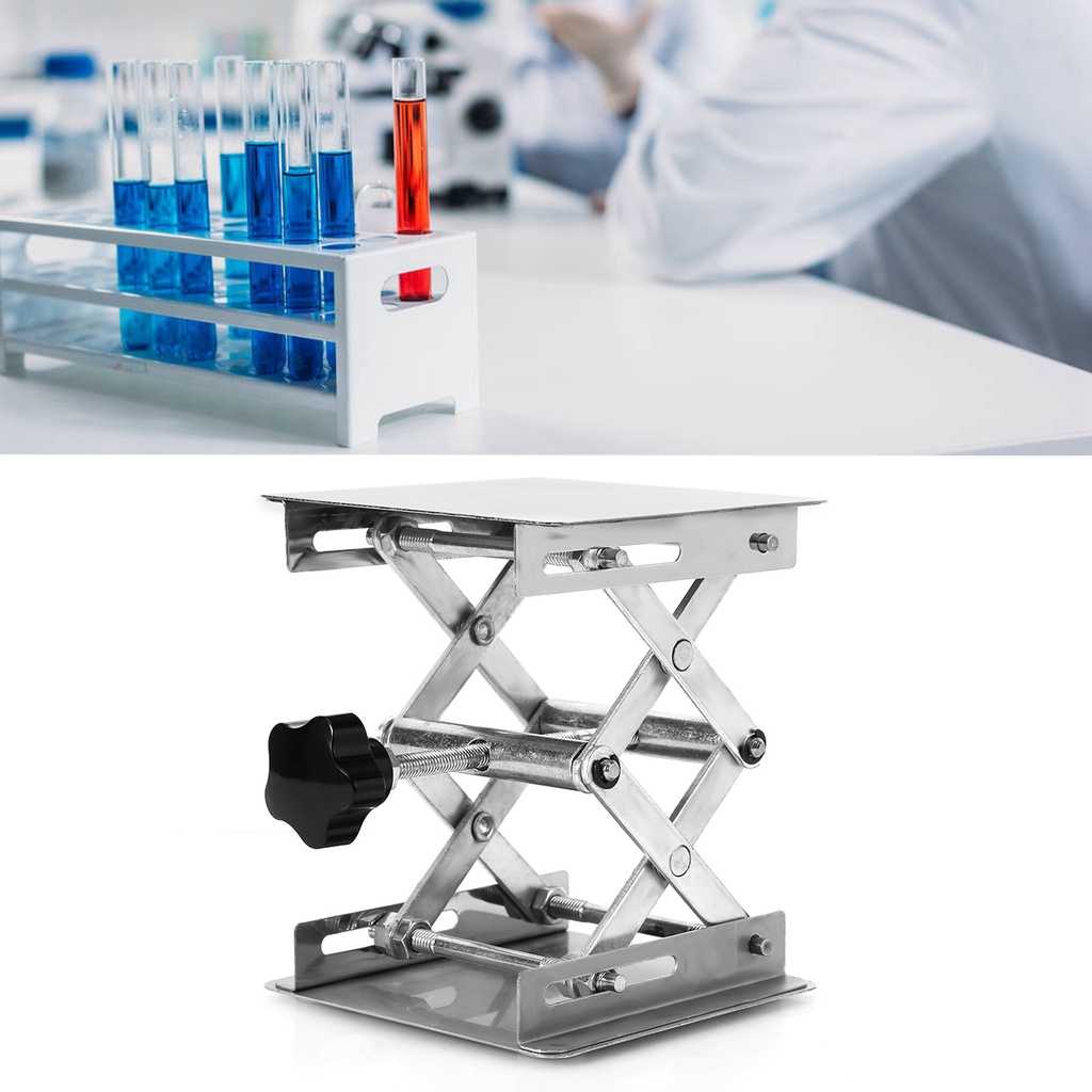 100X100mm Lab-Lift Lifting Platforms Stand Rack Scissor Stainless steel ...