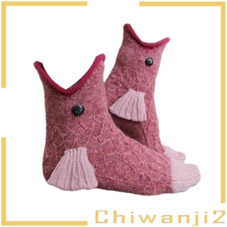[Chiwanji2] ถุงเท้าผ้าสักหลาด ลายคริสต์มาส สําหรับตกแต่งต้นคริสต์มาส