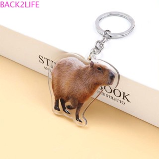 Back2life พวงกุญแจอะคริลิคเรซิ่น ลายการ์ตูนสัตว์น่ารัก สําหรับห้อยกระเป๋า