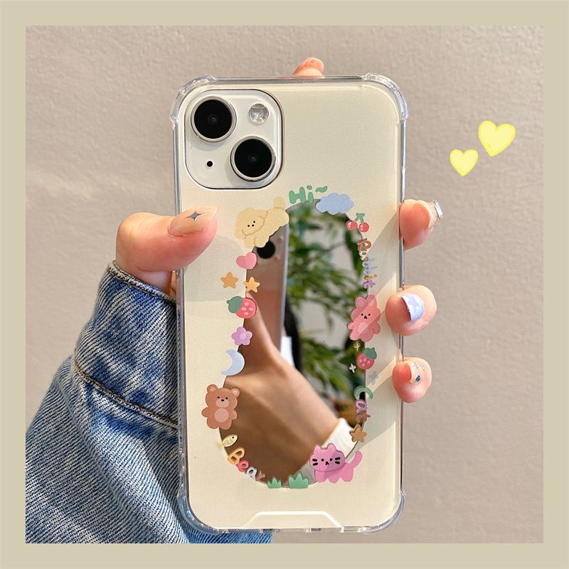 ภาพสีน้ํามัน-เคสโทรศัพท์กระจก-เคสโทรศัพท์การ์ตูนน่ารัก-compatible-for-เคสไอโฟน11-เคสไอโฟน-13-เคสไอโฟน-12-เคสไอโฟน-14-promax-เคสไอโฟน-xr-เคสไอโฟน13promax-เคสไอโฟน-14