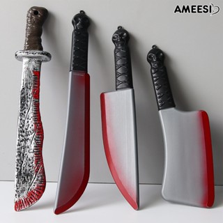 Ameesi ตุ๊กตาพลาสติก รูปขวานเลือดปลอม เป็นมิตรกับสิ่งแวดล้อม สําหรับตกแต่งบ้าน วันฮาโลวีน