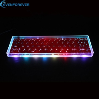 Ev คีย์บอร์ดพลาสติก 60% GH60 สําหรับเคสเข้ากันได้กับ GH60 Poker2 Pok3r Transl