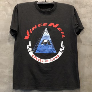 มีความสุข Vincenneil เสื้อแขนสั้น ลายนักร้องร็อคร็อค สไตล์วินเทจ ยุโรป อเมริกัน สตรีท สําหรับผู้ชาย และผู้หญิง#039; s เส