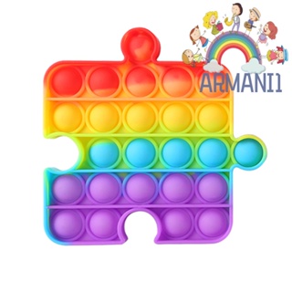 [armani1.th] ของเล่นบับเบิ้ลบีบกด สีรุ้ง คลายเครียด สําหรับเด็กออทิสติก