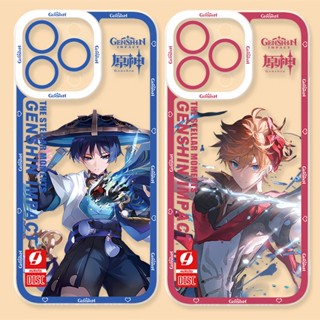 เคสโทรศัพท์มือถือแบบนิ่ม ใส ลายอะนิเมะ genshin น่ารัก สําหรับ case samsung Galaxy A24 A14 A33 A73 A34 A54 A70 A22 Note 9 10 Plus 20 S9 S10 S23 S20 FE S21 S22 Ultra 5G