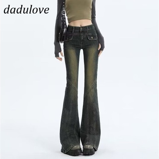 DaDulove💕 New American Ins High Street Retro Micro-flare Jeans Niche High Waist Wide Leg Pants plus Size Trousers