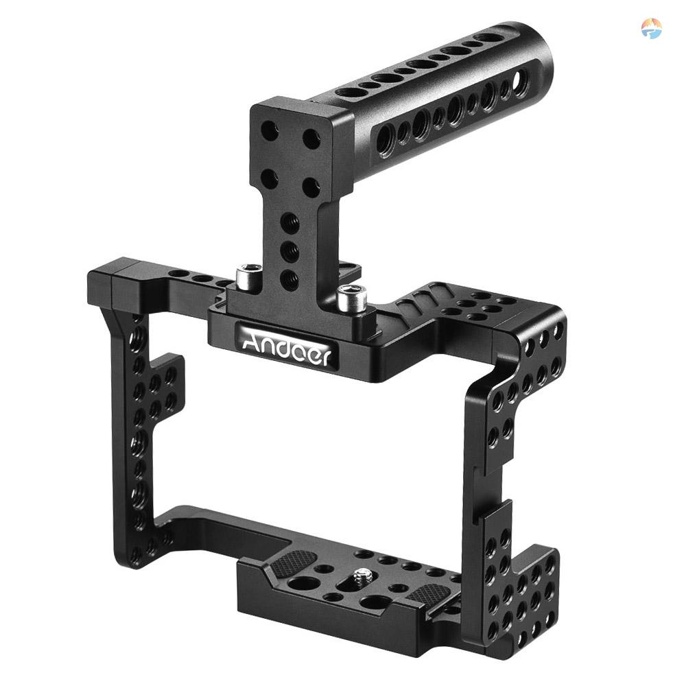 fsth-andoer-protective-video-camera-cage-stabilizer-protector-w-top-handle-for-a7ii-a7rii-a7sii-ildc-mirrorless-camcorder