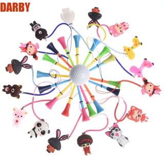 Darby ที่ตั้งลูกกอล์ฟ LED แบบยาง 8.3 มม. สว่างมาก กันลูกกอล์ฟหาย ทนทาน