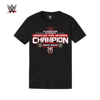 Wwe เสื้อยืดลําลอง แขนสั้น พิมพ์ลาย ROMAN สไตล์อเมริกัน แฟชั่นฤดูร้อน สําหรับผู้ชาย และคู่รัก