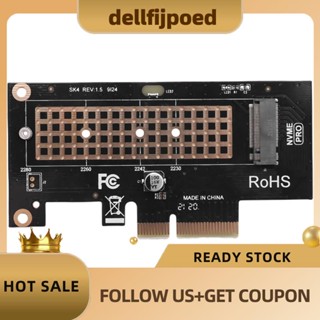 【dellfijpoed】อะแดปเตอร์การ์ด M.2 NVME SSD เป็น PCIe 4.0 64Gbps SSD PCIe4.0 X4 สําหรับเดสก์ท็อป PC PCI-E GEN4