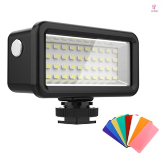 PULUZ PU631B Waterproof LED Diving Light with 8pcs Color Filters for Underwater Photography Video