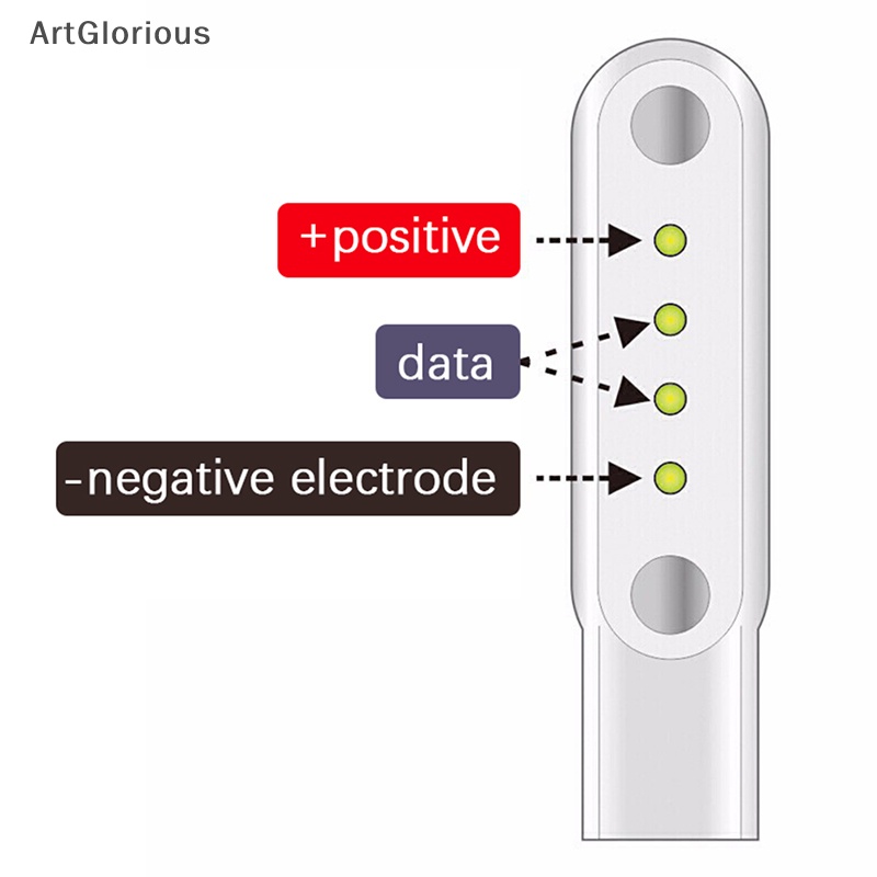 art-สายชาร์จแม่เหล็ก-2-pin-แข็งแรง-ชาร์จ-usb-สีดํา-สีขาว-สําหรับสมาร์ทวอทช์