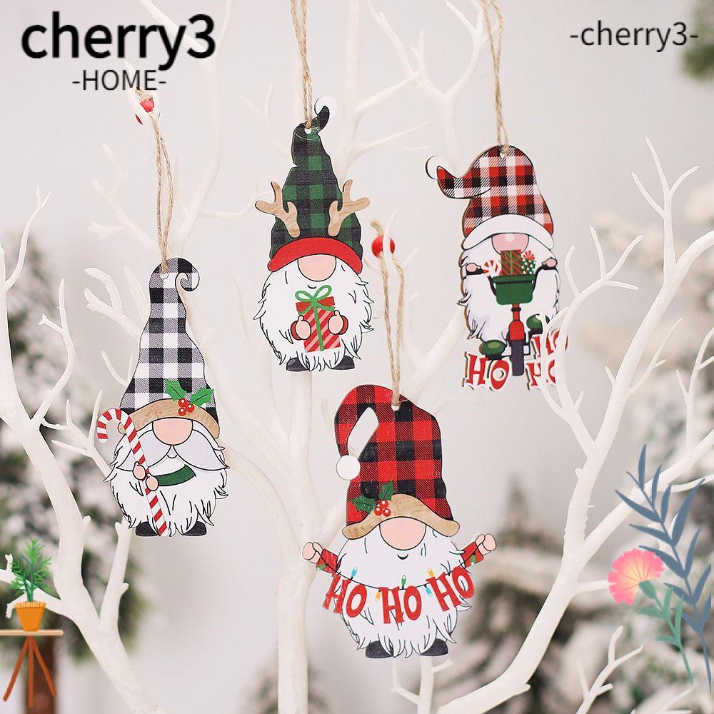 cherry3-จี้รูปซานตาคลอส-สโนว์แมน-4-ชิ้น