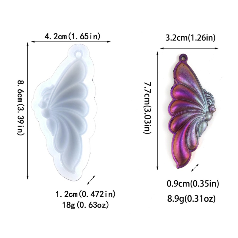 แม่พิมพ์ซิลิโคน-อีพ็อกซี่-รูปปีกผีเสื้อ-สําหรับทําพวงกุญแจฮาโลวีน