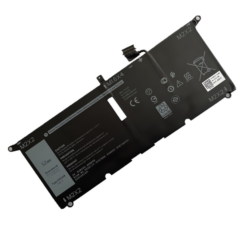 DXGH8 แบตเตอรี่แล็ปท็อป For Dell XPS 13 9380 9370 7390 For Dell ...