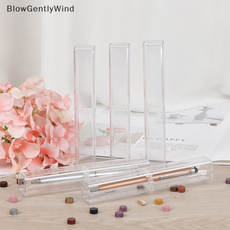 blowgentlywind-กล่องพลาสติกใส-สําหรับใส่ปากกาคริสตัล-1-ชิ้น-bgw