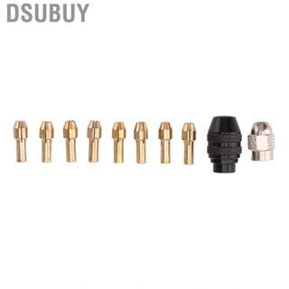 Dsubuy 4485 Brass  Rotary Drill Nut Tool Set Strong Grip Keyless Chucks 8 Sizes Efficient for Metalworking
